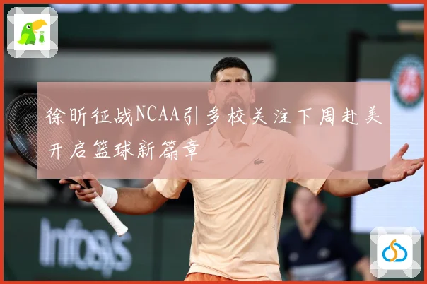 徐昕征战NCAA引多校关注下周赴美开启篮球新篇章